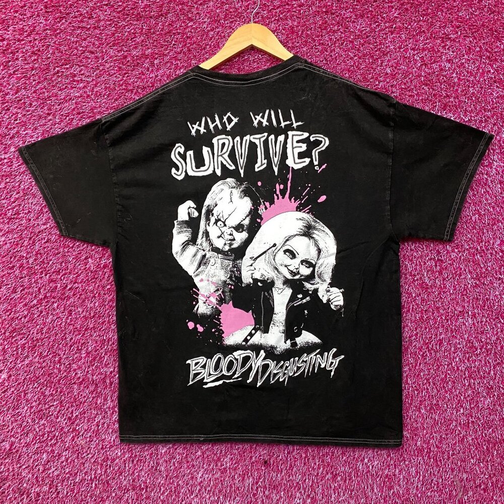 Bloody Disgusting Bride of Chucky Child's Play Horror T-Shirt Large